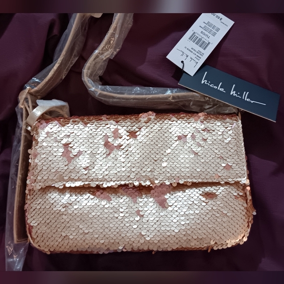 Nicole Miller Sequin Crossbody Bag (NWT) - Picture 3 of 4